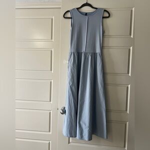 Sleeveless Light Blue Kids Dress